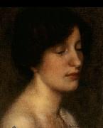 Thomas Cooper Gotch Portrait of the artist's wife oil painting on canvas